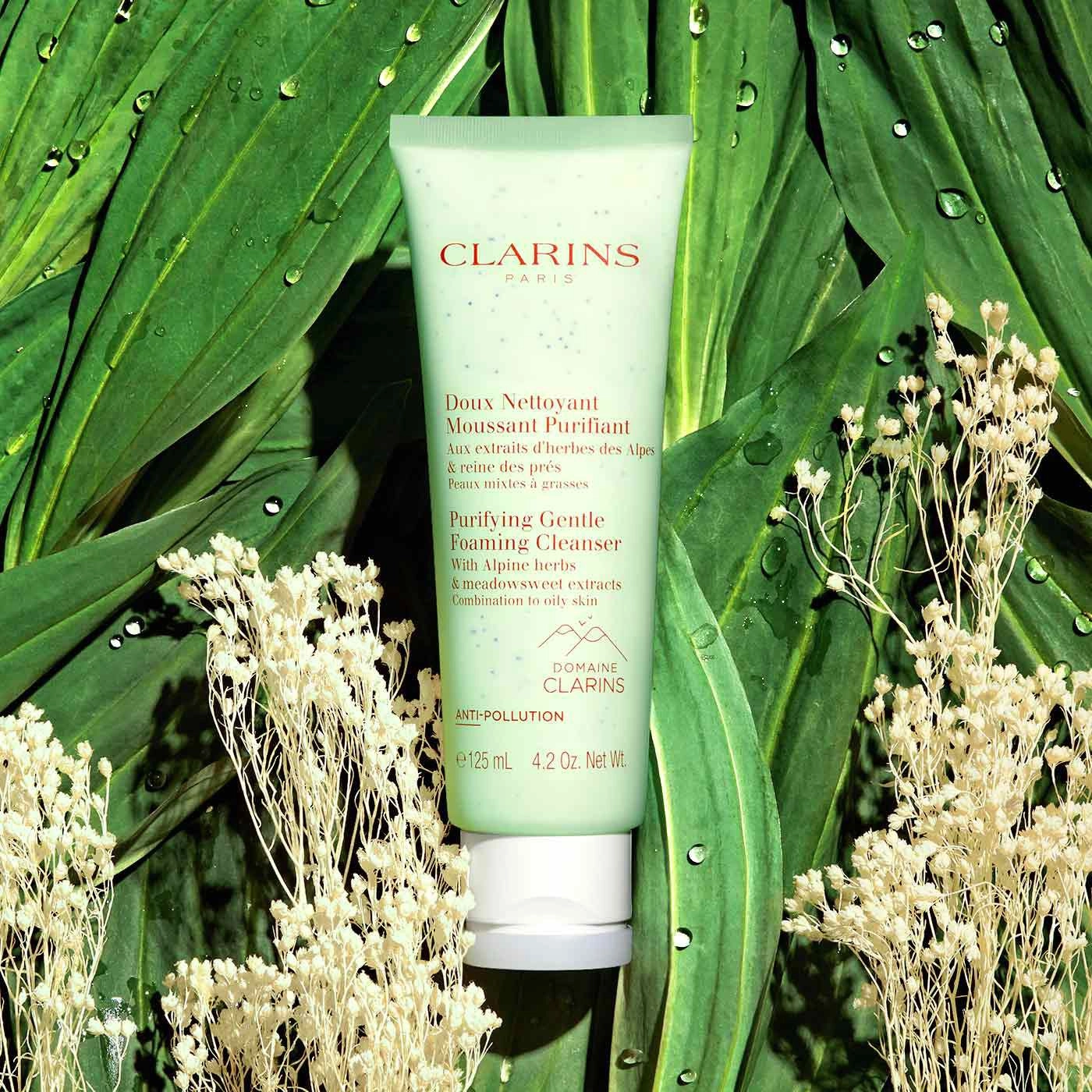 Очищуюча пінка для комбінованої та жирної шкіри - Clarins Purifying Gentle Foaming Cleanser With Alpine Herbs, 125 мл - фото N9