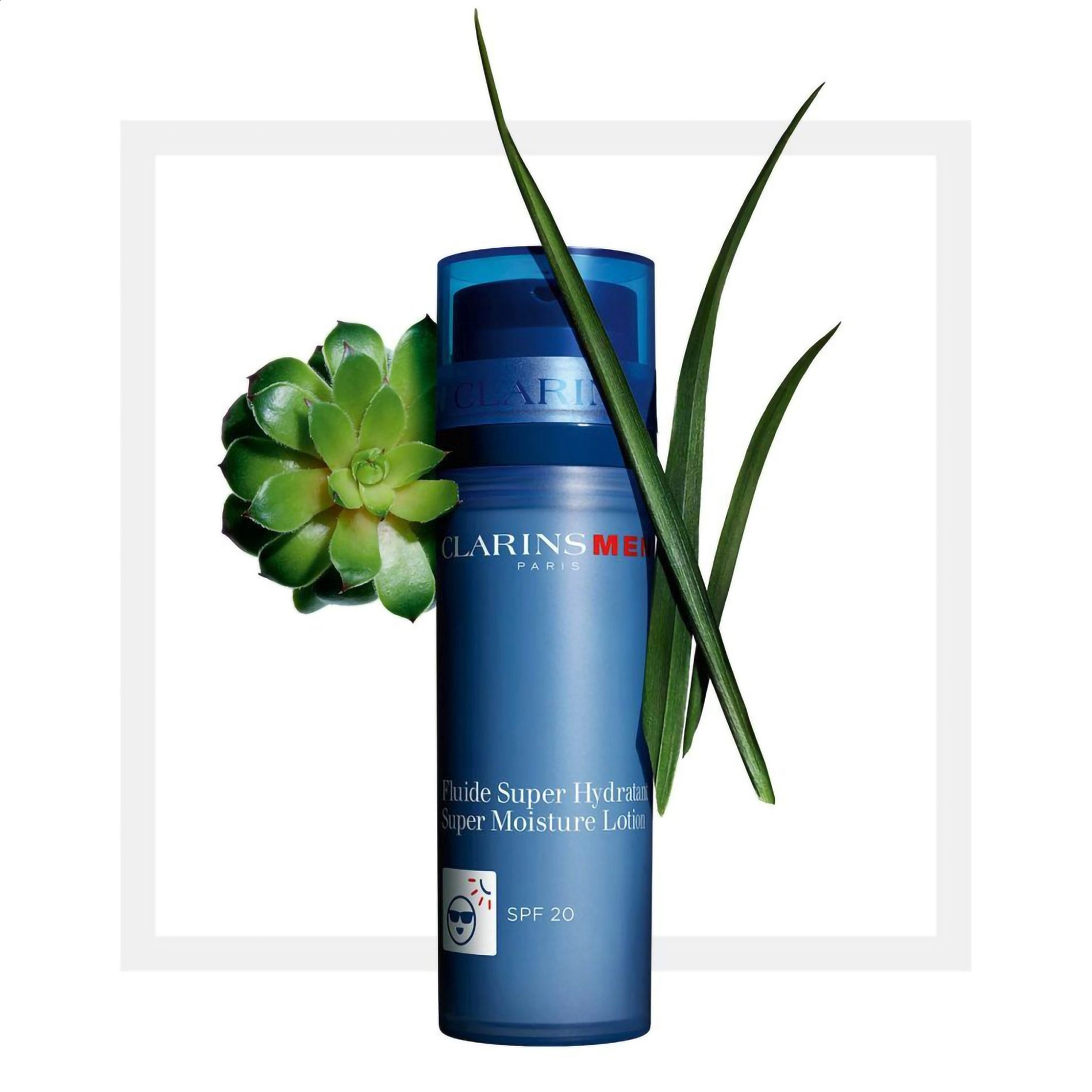 Мужской увлажняющий СПФ лосьон для лица - Clarins Men Super Moisture Lotion SPF 20, 50 мл - фото N7