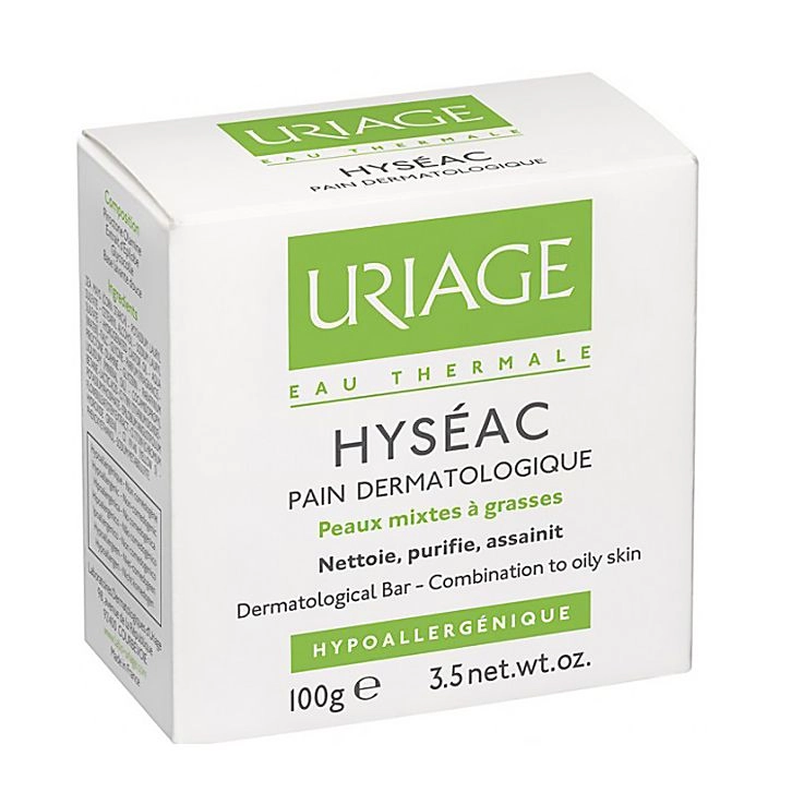 Uriage Мягкое дерматологическое мыло без мыла Hyseac Combination to Oily Skin, 100 г - фото N1