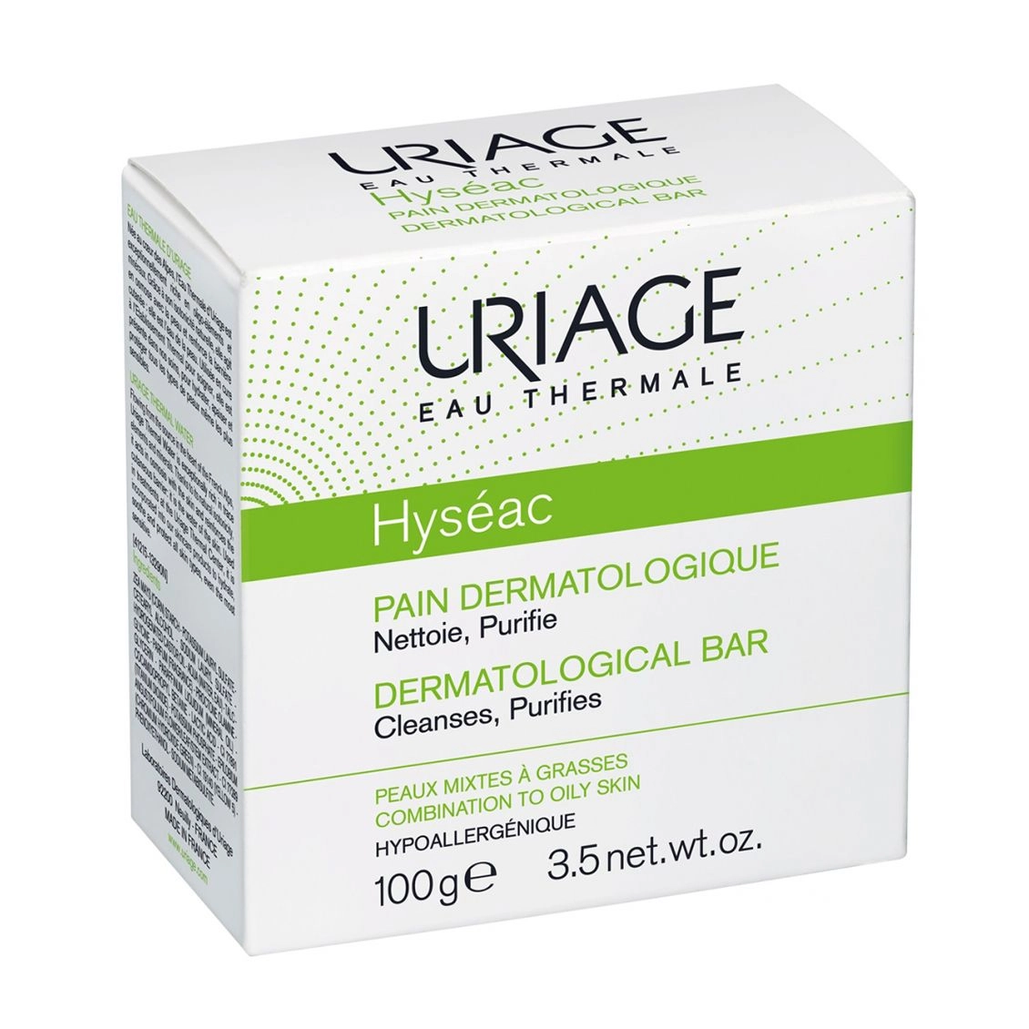 Uriage Мягкое дерматологическое мыло без мыла Hyseac Combination to Oily Skin, 100 г - фото N2