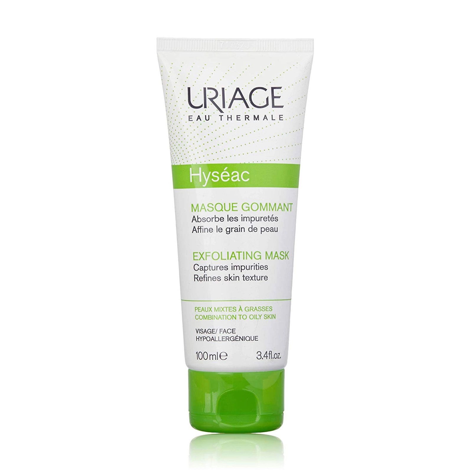Uriage Маска-ексфоліант для обличчя Hyseac Exfoliating Mask для комбінованої та жирної шкіри, 100 мл - фото N1