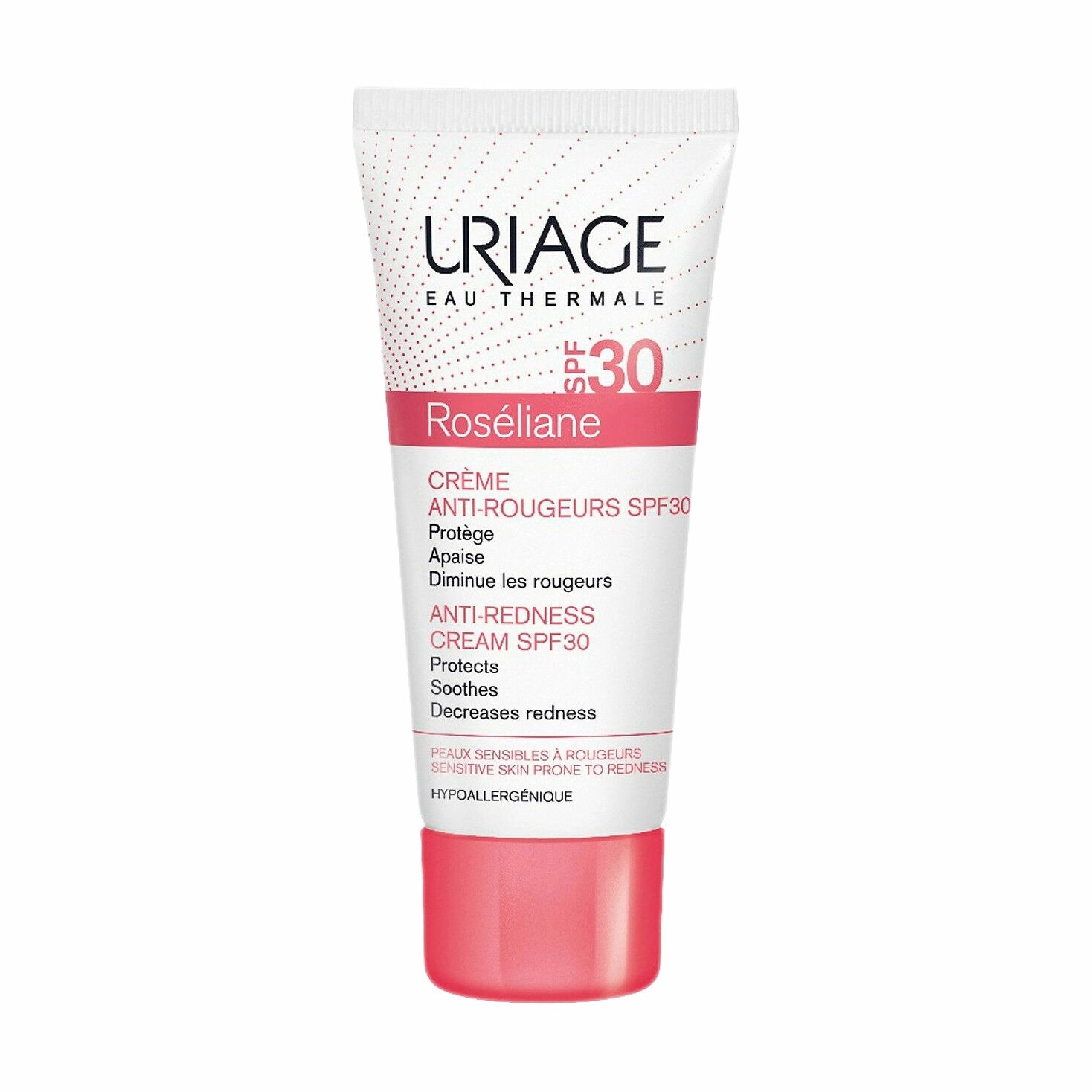 Uriage Солнцезащитный крем для лица Roseliane Creme Anti-Rougeurs SPF 30 против покраснений, 40 мл - фото N1