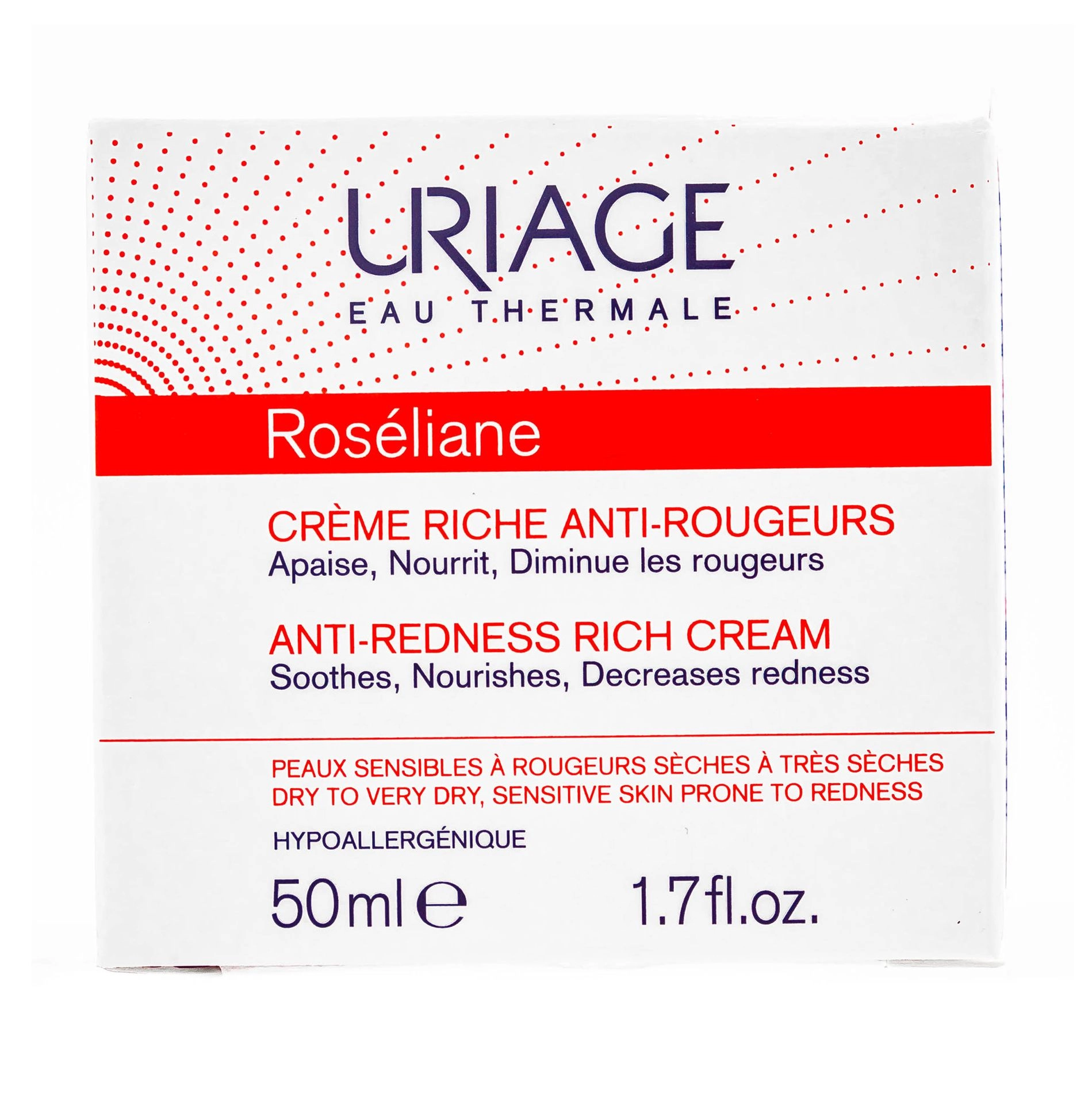 Uriage Крем для обличчя Roseliane Creme Riche Anti-Rougeurs проти почервонінь для сухої шкіри, 50 мл - фото N2