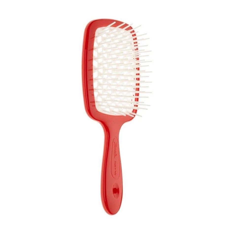 Janeke Расческа для волос Superbrush 1830 The Original Italian Design Красная и белая - фото N1