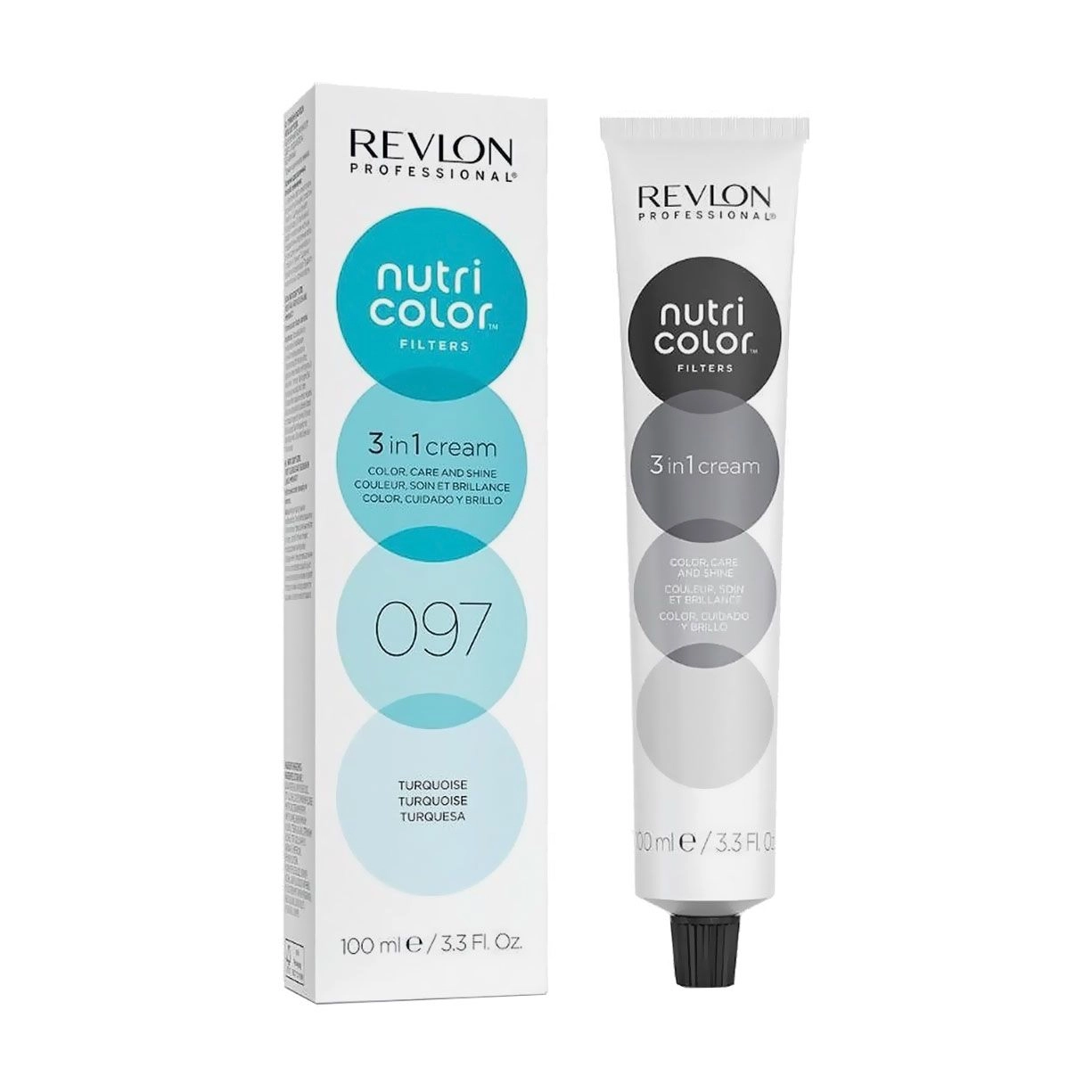 Revlon Professional Тонирующий крем-бальзам для волос Nutri Color Filters 097 Turquoise, 100 мл - фото N1