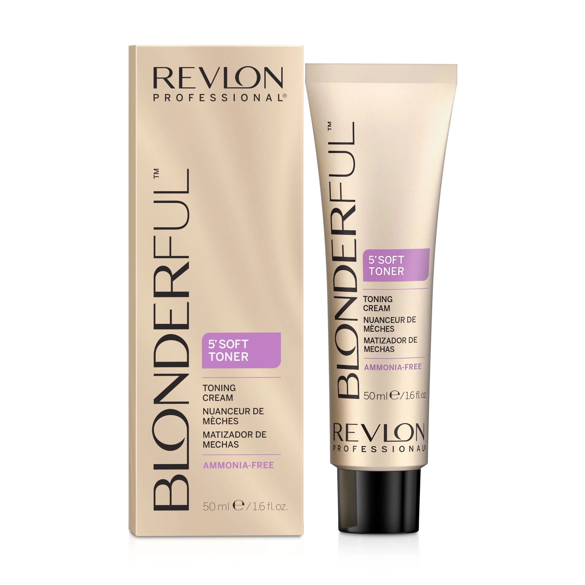Revlon Professional Безаммиачный тонирующий крем для волос Blonderful 5-Soft Toner Toning Cream 9.01 Теплый светлый блонд, 50 мл - фото N1