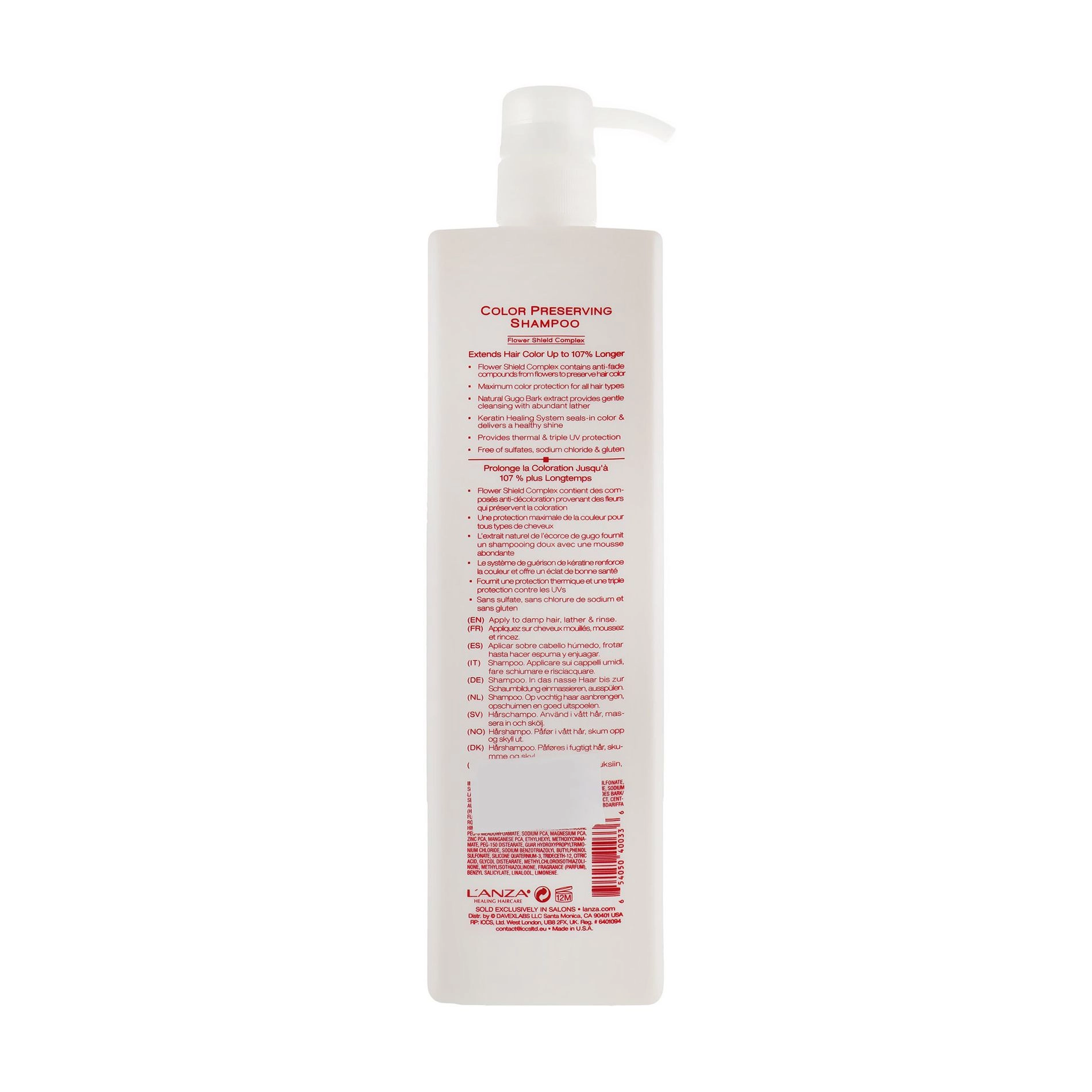 L'anza Шампунь Healing ColorCare Color Preserving Shampoo для захисту кольору волосся, 1 л - фото N2