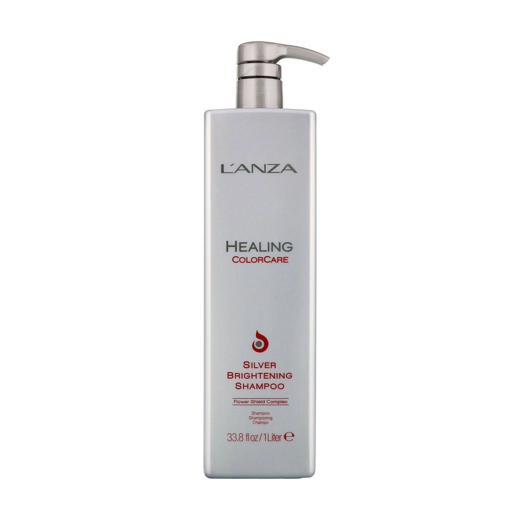 L'anza Шампунь Healing ColorCare Silver Brightening Shampoo для усунення жовтизни волосся, 1 л - фото N1