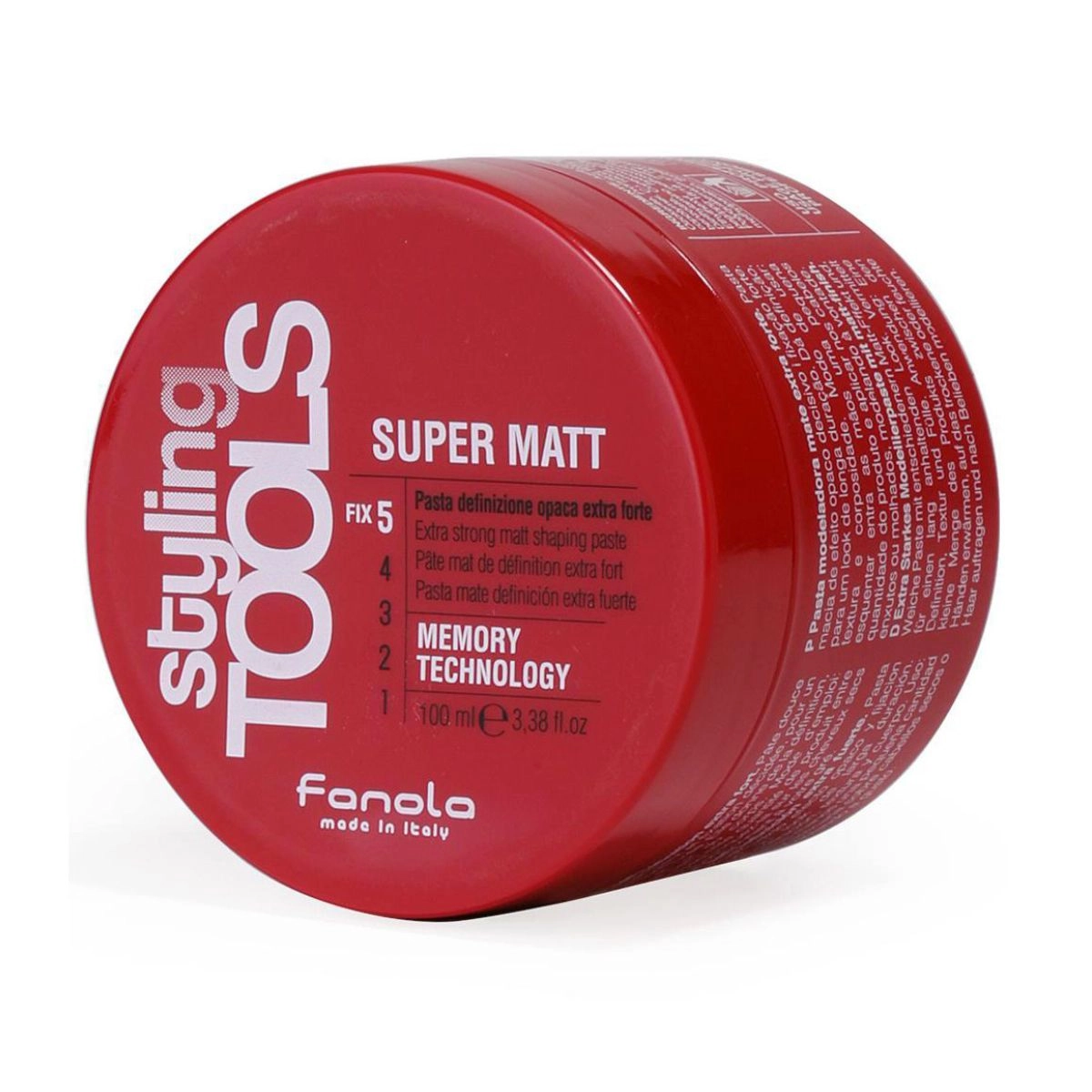 Fanola Матова паста для волосся Styling Tools Super Matt Memory Technology Paste екстрасильної фіксації, 100 мл - фото N1