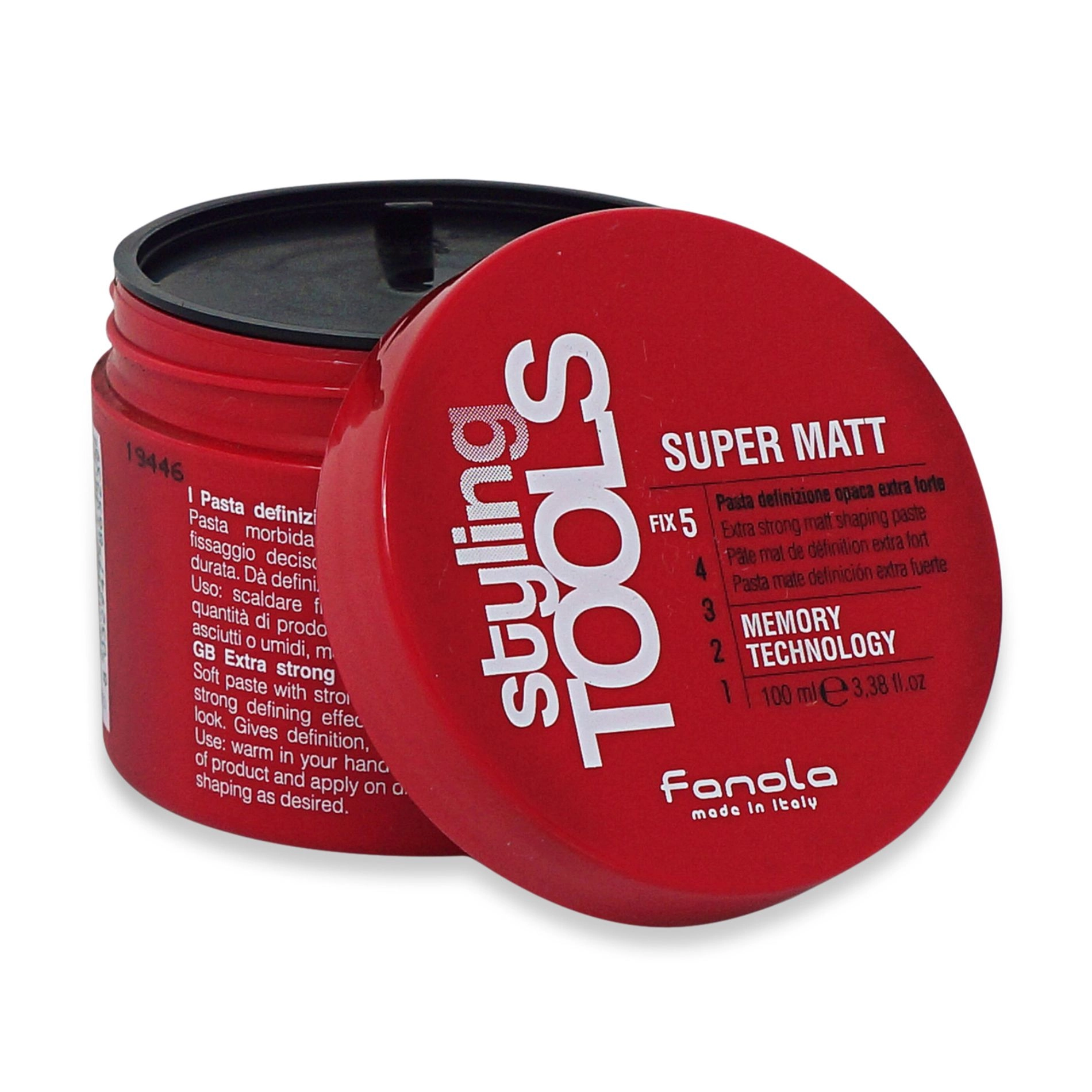 Fanola Матова паста для волосся Styling Tools Super Matt Memory Technology Paste екстрасильної фіксації, 100 мл - фото N2