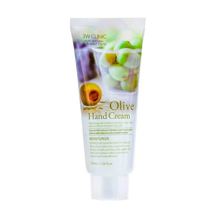 3W Clinic Крем для рук Moisturize Olive Hand Cream Олива, 100 мл - фото N1