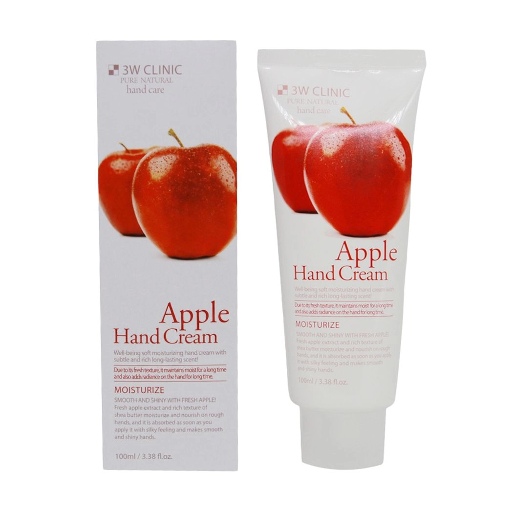 3W Clinic Крем для рук Moisturize Apple Hand Cream Яблуко, 100 мл - фото N1