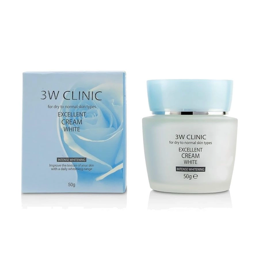 3W Clinic Крем для лица Excellent White Cream отбеливающий, 50 г - фото N1