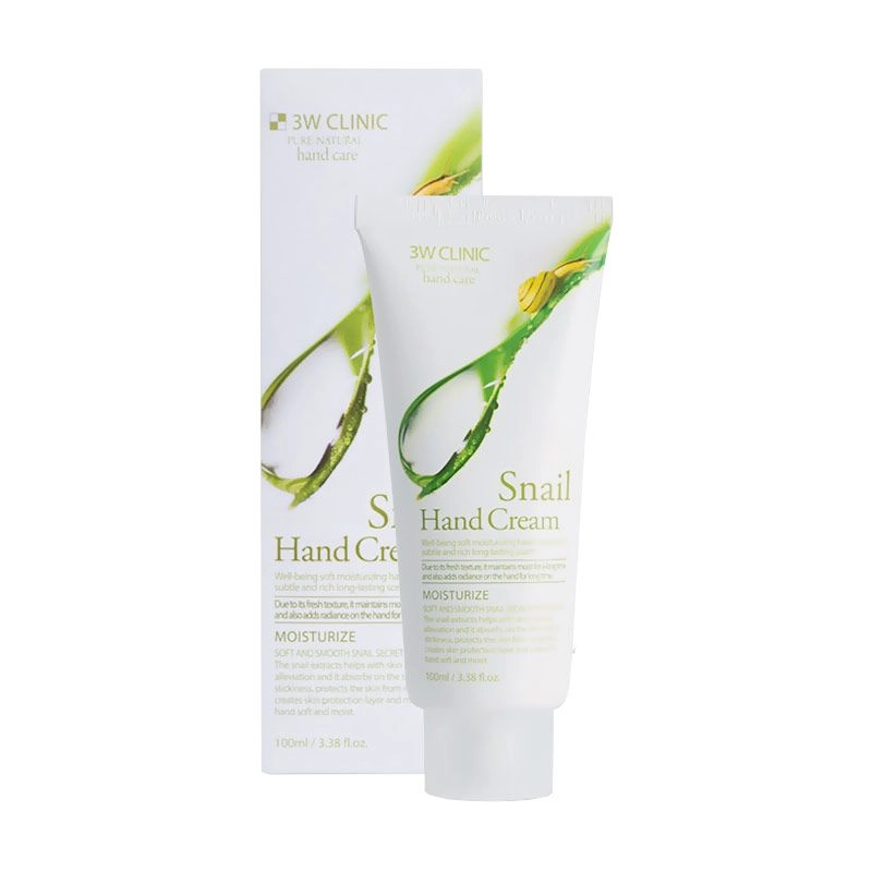 3W Clinic Крем для рук Snail Hand Cream с муцином улитки, 100 мл - фото N1