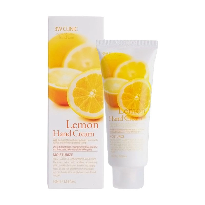 3W Clinic Крем для рук Lemon Hand Cream з екстрактом лимону, 100 мл - фото N1