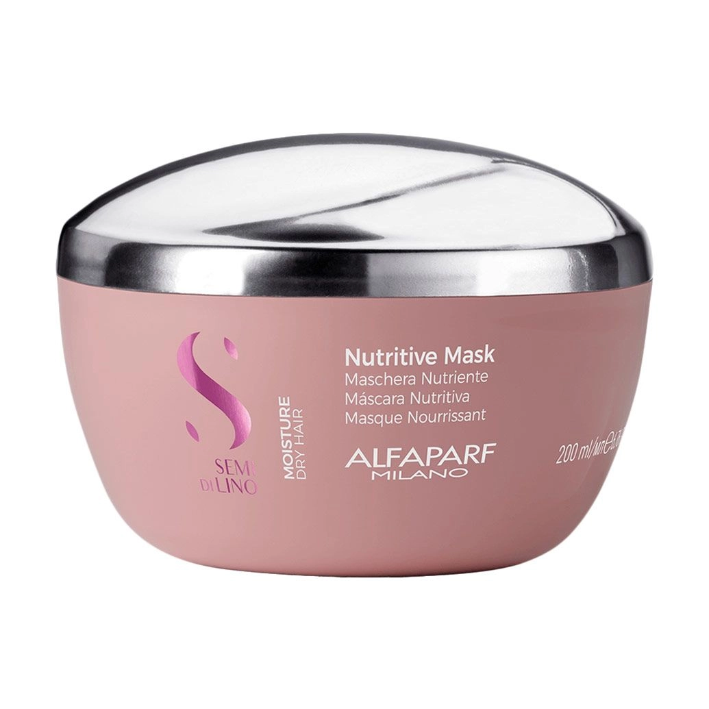 Alfaparf Увлажняющая маска для волос Semi di Lino Moisture Nutritive Mask, 200 мл - фото N1