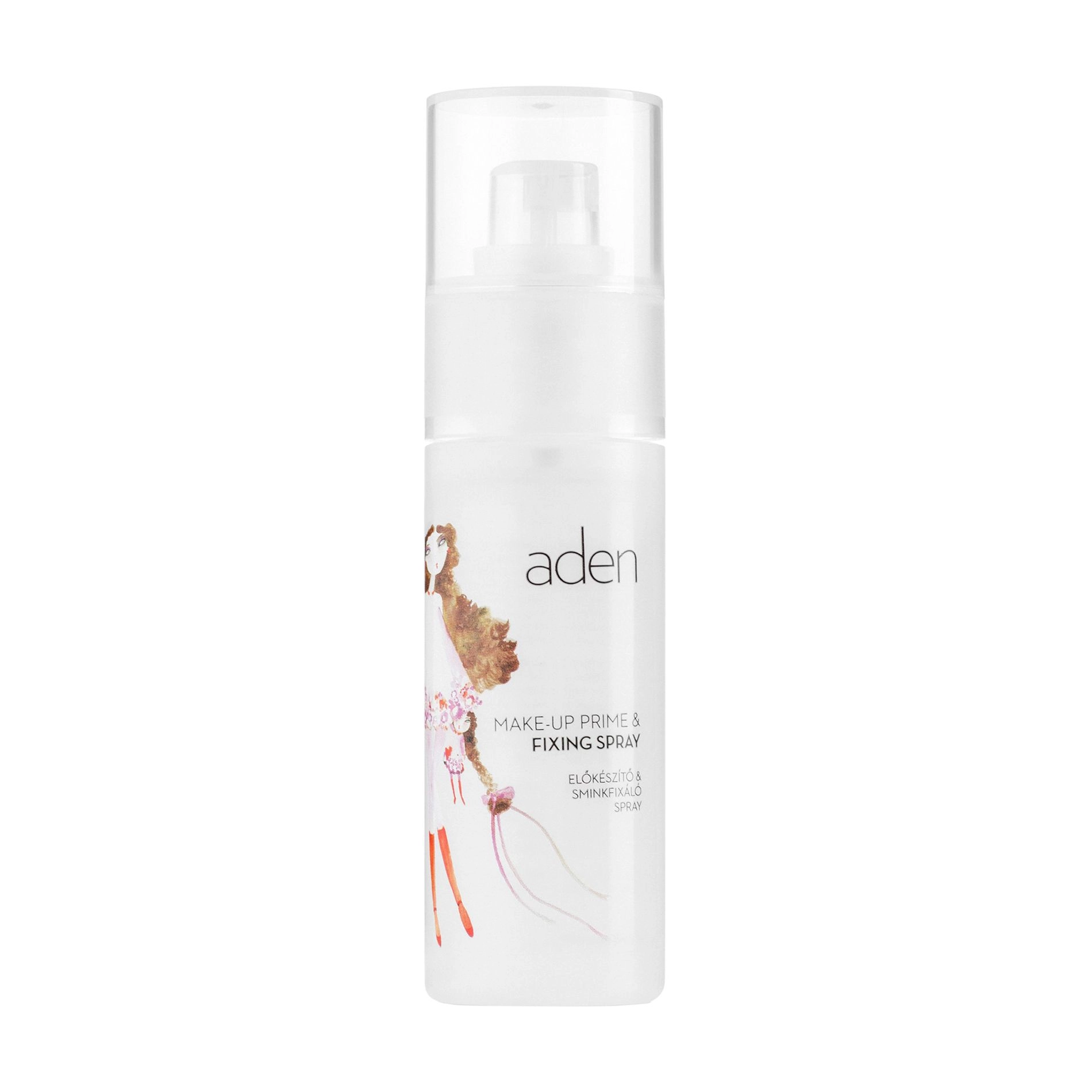 Aden Спрей-фіксатор для макіяжу Cosmetics Make-Up Primere & Fixing Spray, 50 мл - фото N1