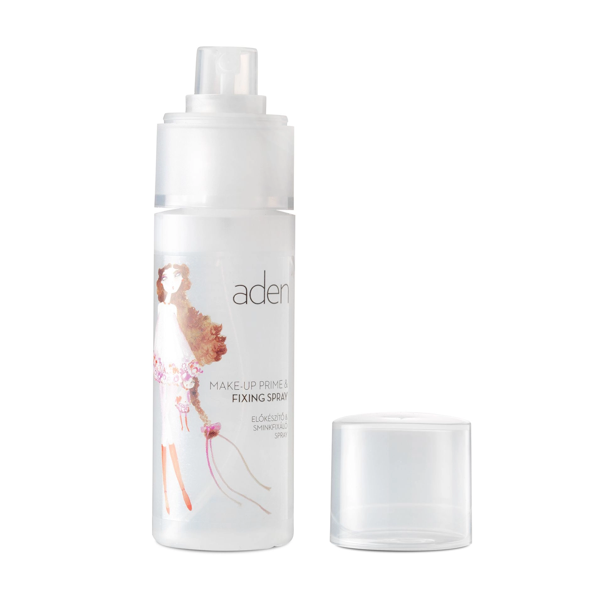 Aden Спрей-фіксатор для макіяжу Cosmetics Make-Up Primere & Fixing Spray, 50 мл - фото N2