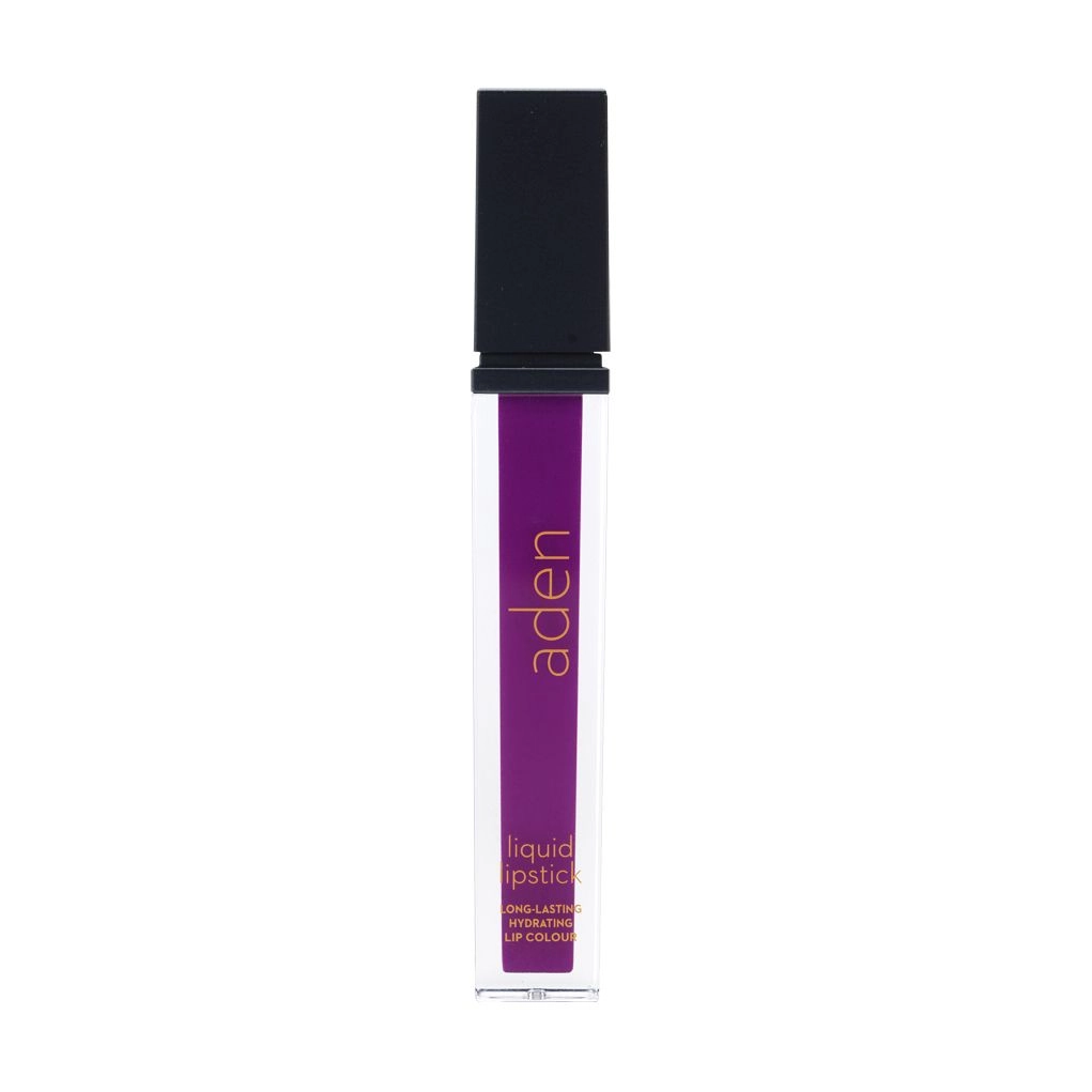 Aden Матова рідка помада для губ Liquid Lipstick 26 Purple, 7 мл - фото N1