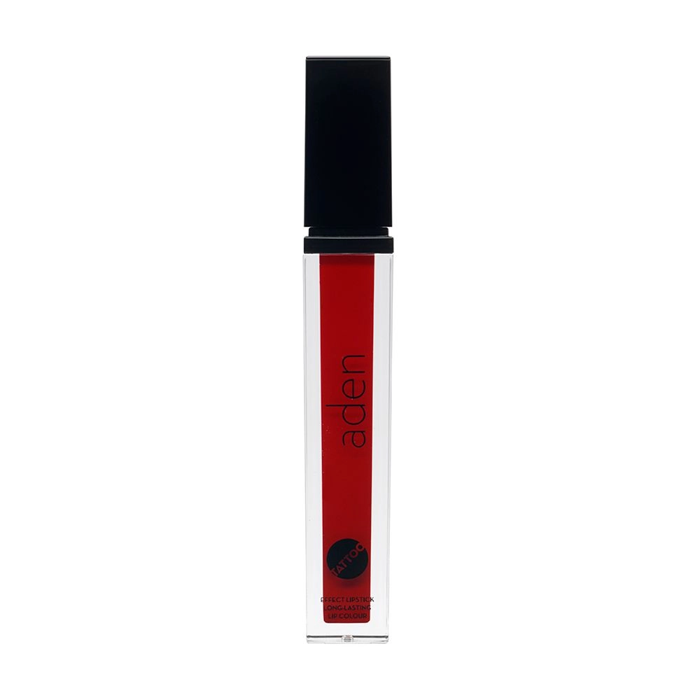 Aden Жидкая матовая помада Tattoo Effect Lipstick 07 Exotic Red, 7 мл - фото N1