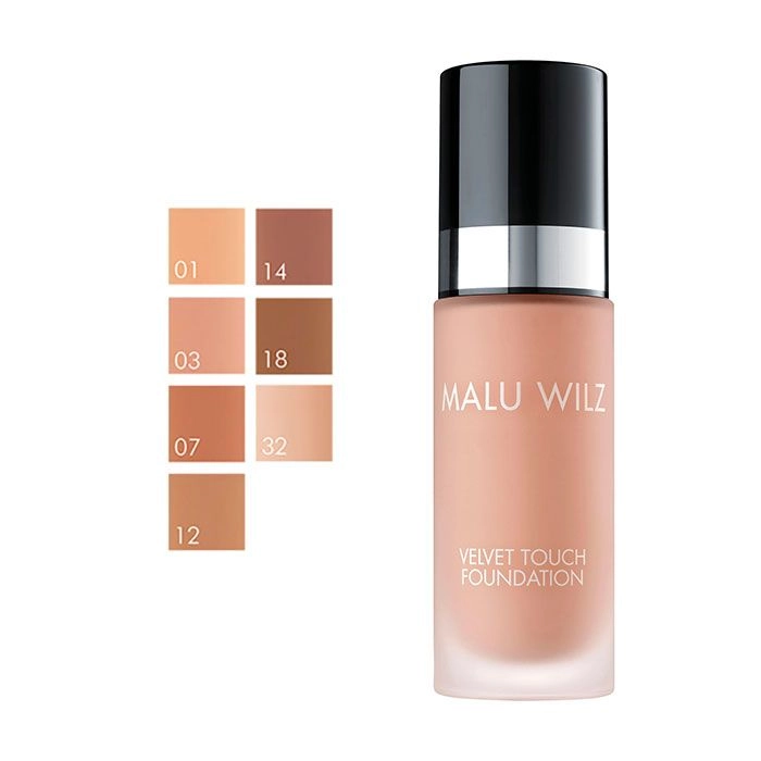 Тональна основа для обличчя - Malu Wilz Velvet Touch Foundation, 03 - Sand Rose Cake, 30 мл - фото N2