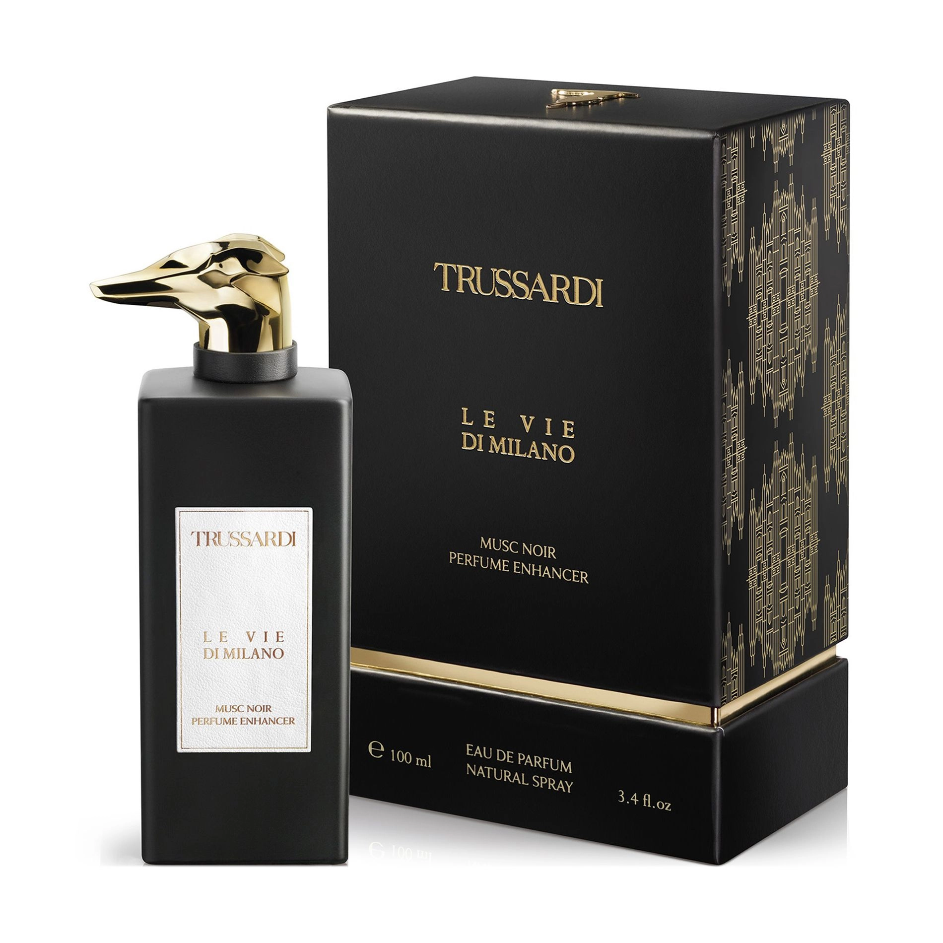 Trussardi Le Vie Di Milano Musc Noir Perfume Enhancer Парфюмированная вода унисекс, 100 мл - фото N1