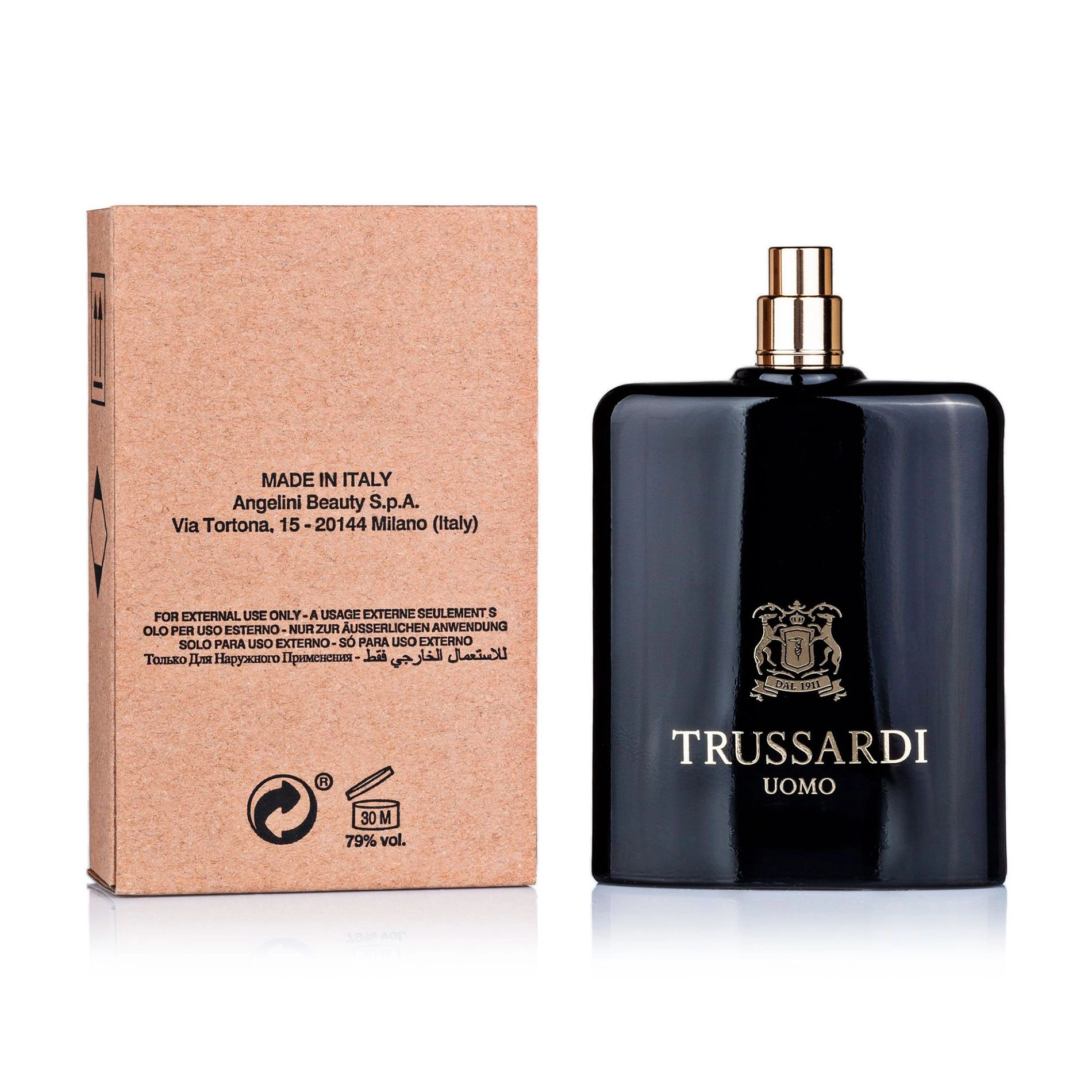 Trussardi Uomo Туалетная вода мужская, 100 мл (ТЕСТЕР без крышки) - фото N2