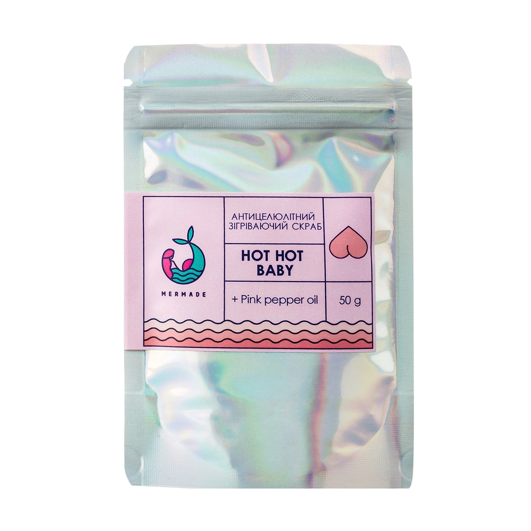 Mermade Антицелюлітний зігріваючий скраб Hot Hot Baby з олією рожевого перцю, 50 г - фото N1