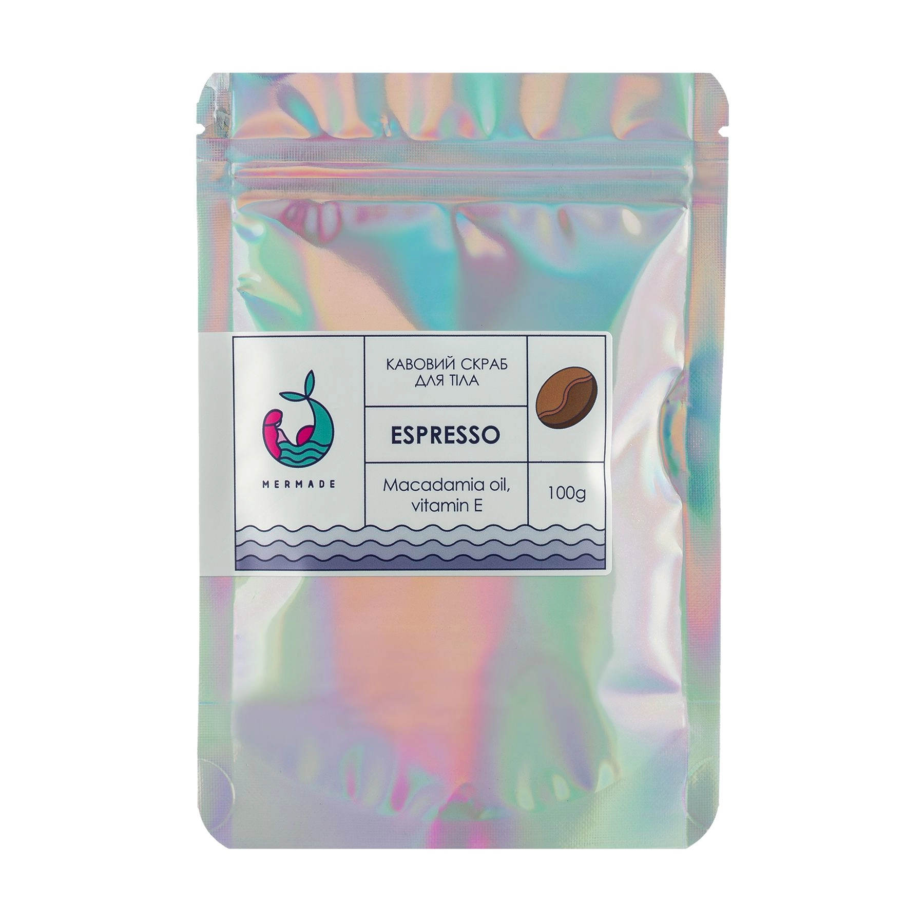 Mermade Кофейный скраб для тела Espresso с миндальным маслом и витамином E, 100 г - фото N1