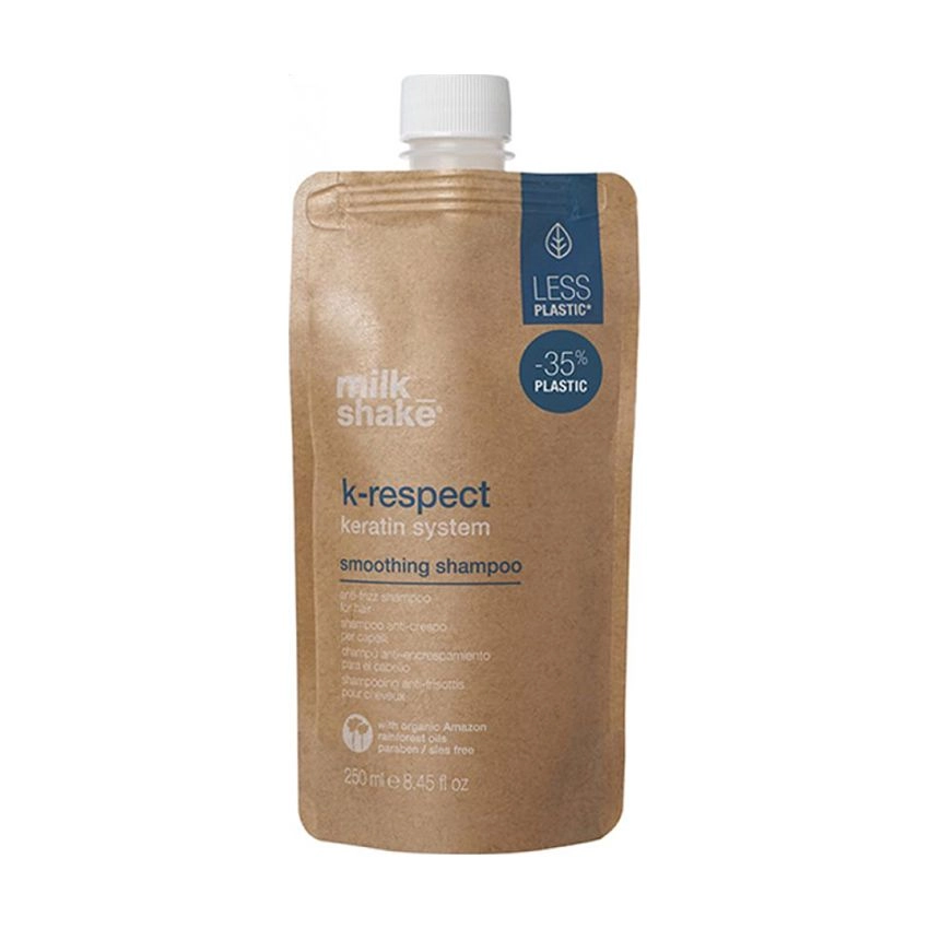 Шампунь для розгладження волосся - Milk Shake K-Respect Keratin System Smoothing Shampoo, 250 мл - фото N1