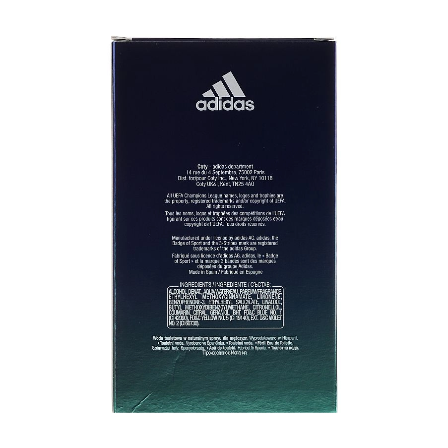 Adidas UEFA Champions League Dare Edition Туалетна вода чоловіча, 100 мл - фото N3