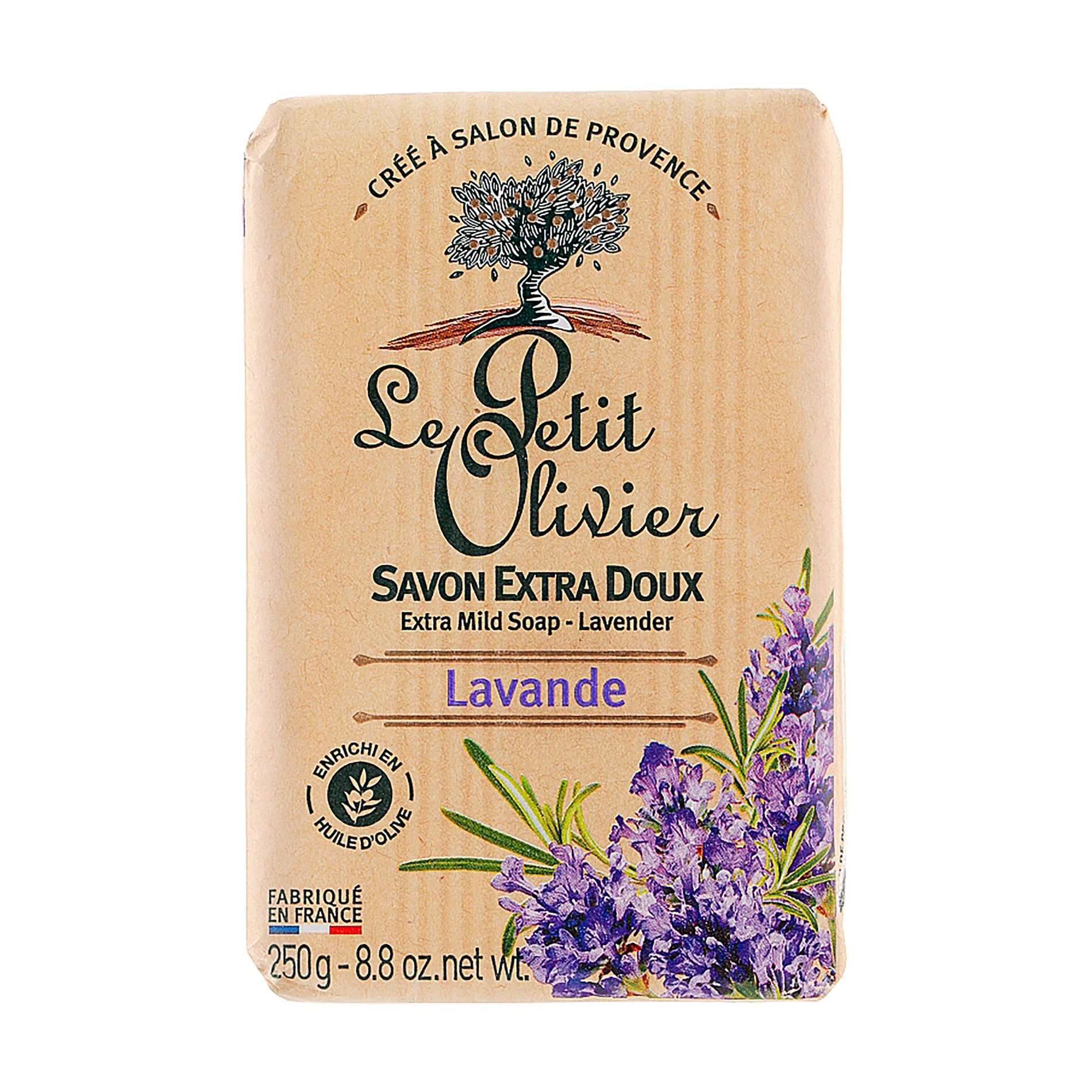 Le Petit Olivier Экстра нежное мыло Лаванда, 250 г - фото N1