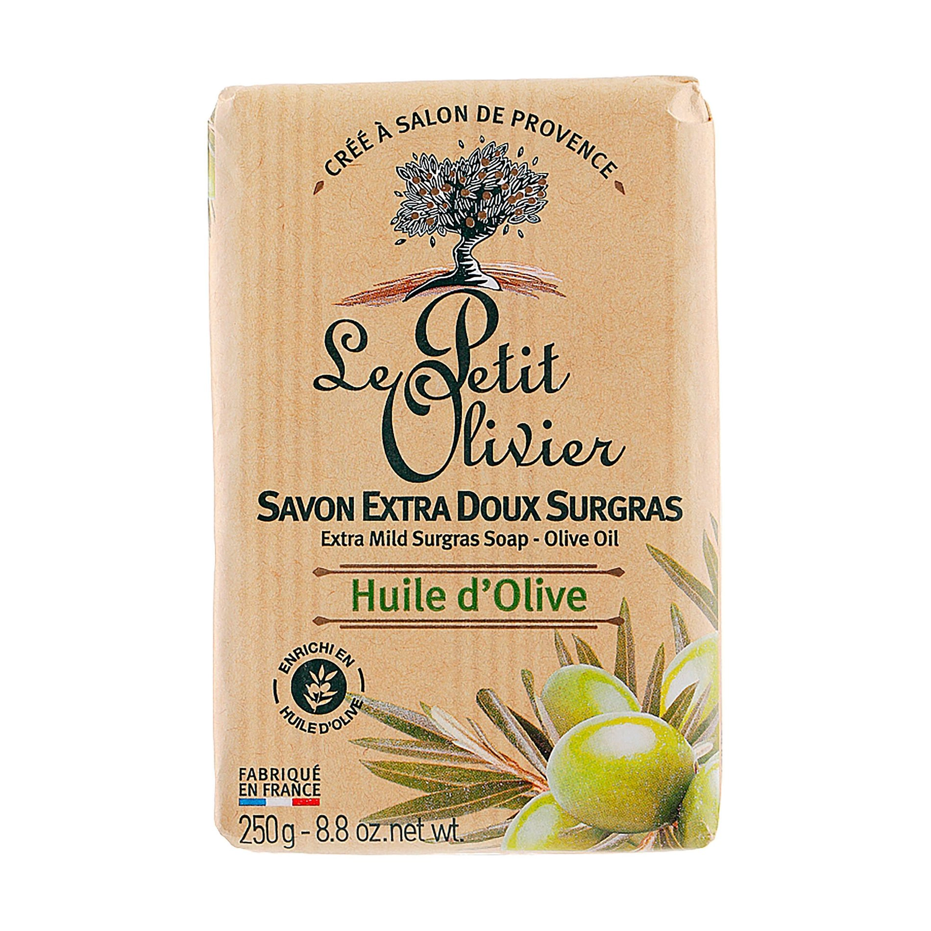 Le Petit Olivier Экстра нежное мыло Оливковое масло, 250 г - фото N1