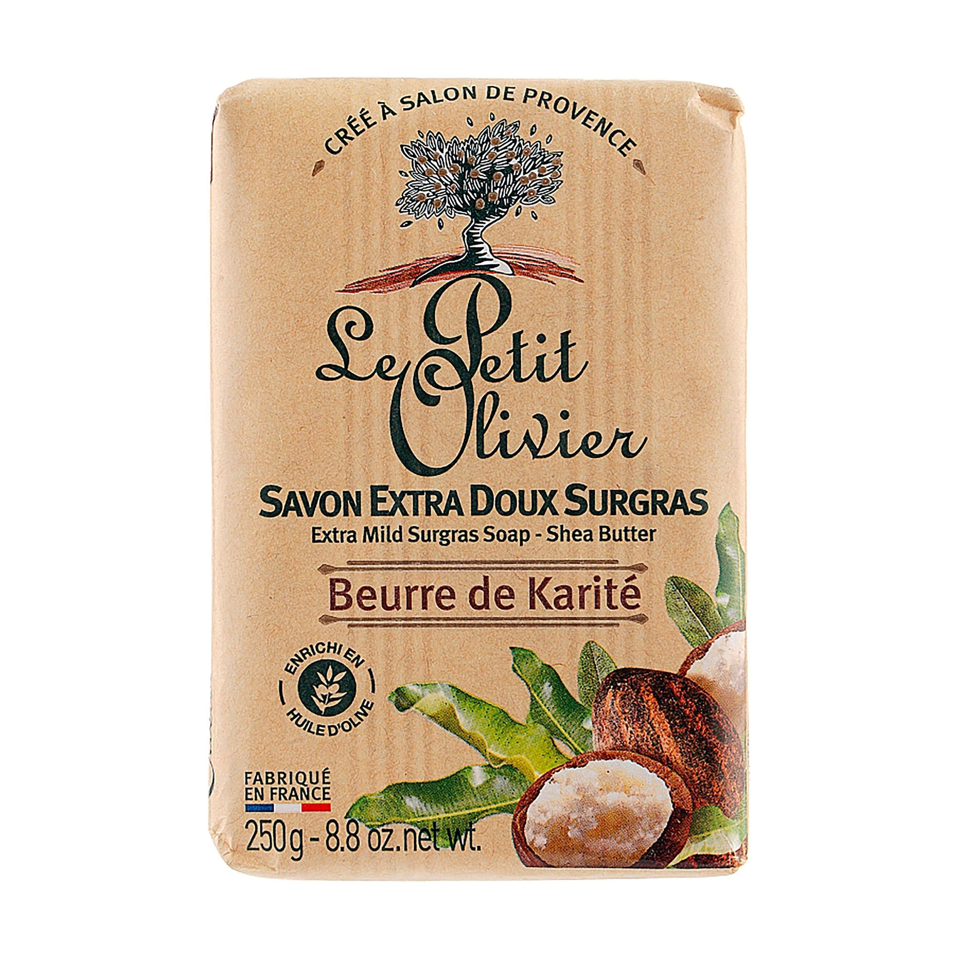 Le Petit Olivier Экстра нежное мыло Масло ши, 250 г - фото N1