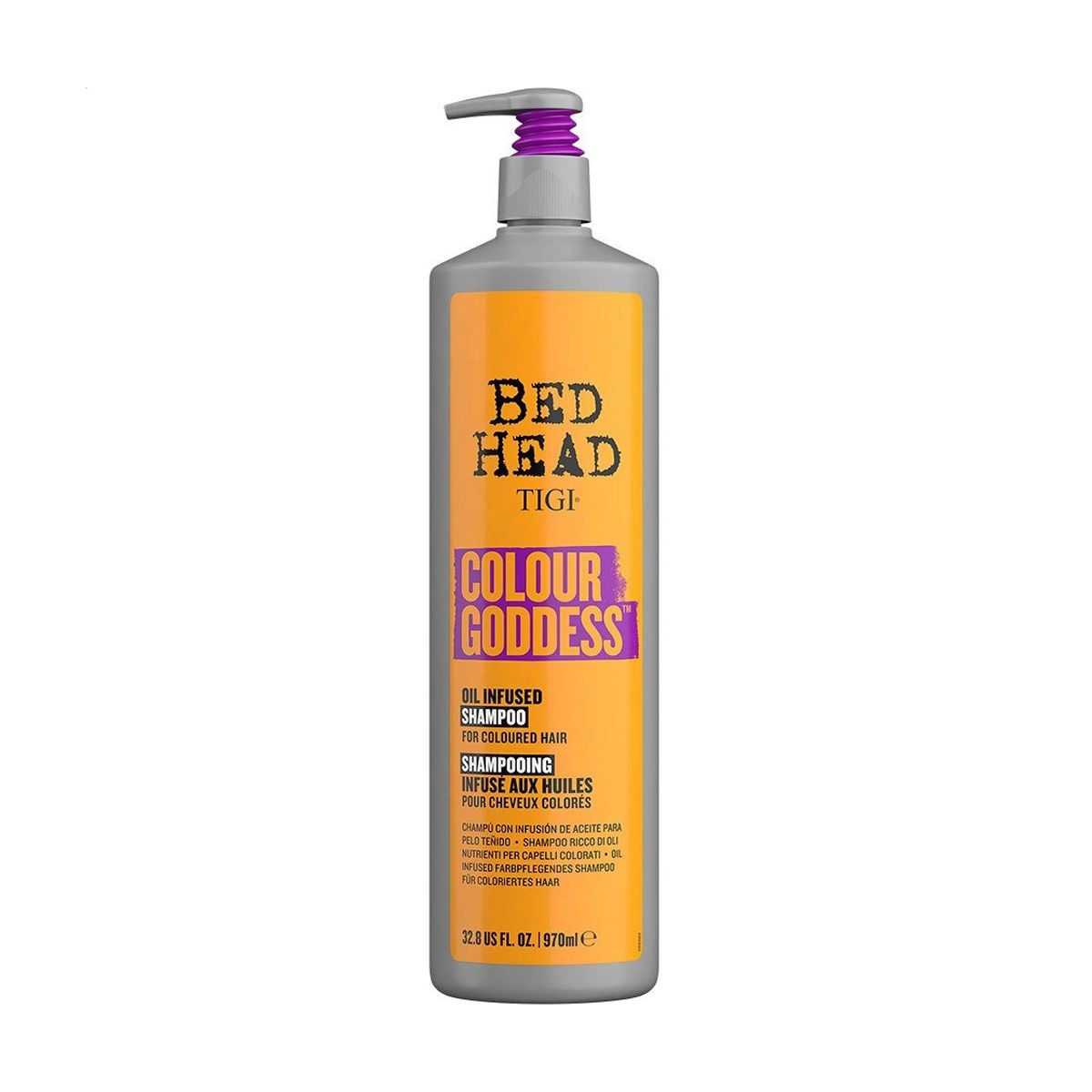 TIGI Усиливающий цвет шампунь Bed Head Colour Goddess Oil Infused Shampoo для окрашенных волос - фото N1