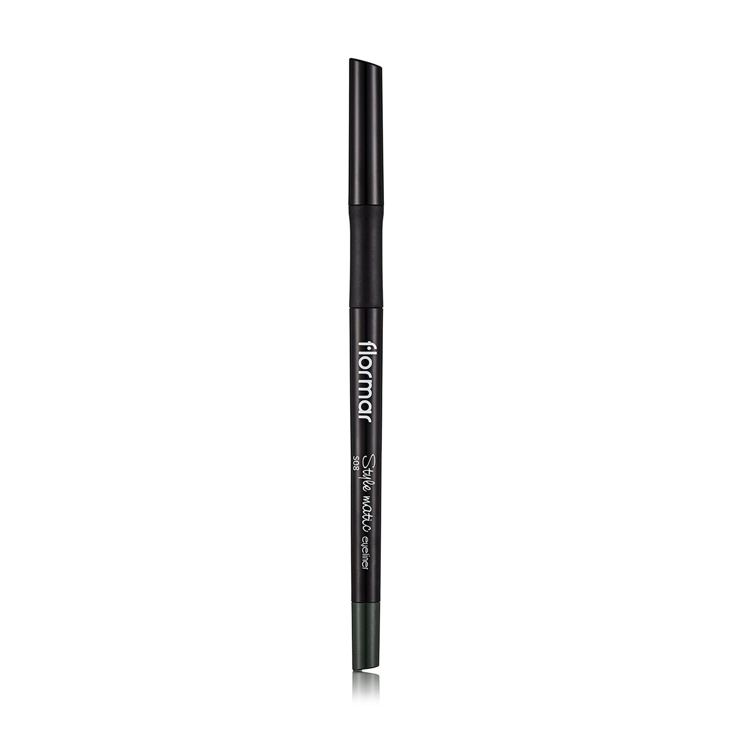 Flormar Автоматический карандаш для глаз Style Matic Eyeliner S08 Serious Green, 0.35 г - фото N1