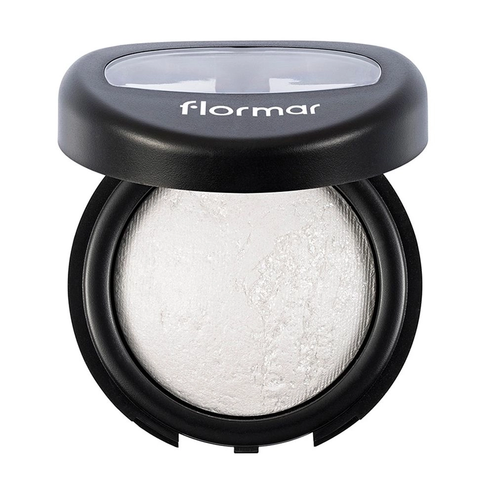 Flormar Запечені тіні для повік Diamonds Baked Eye Shadow D01 White Diamond, 5 г - фото N1