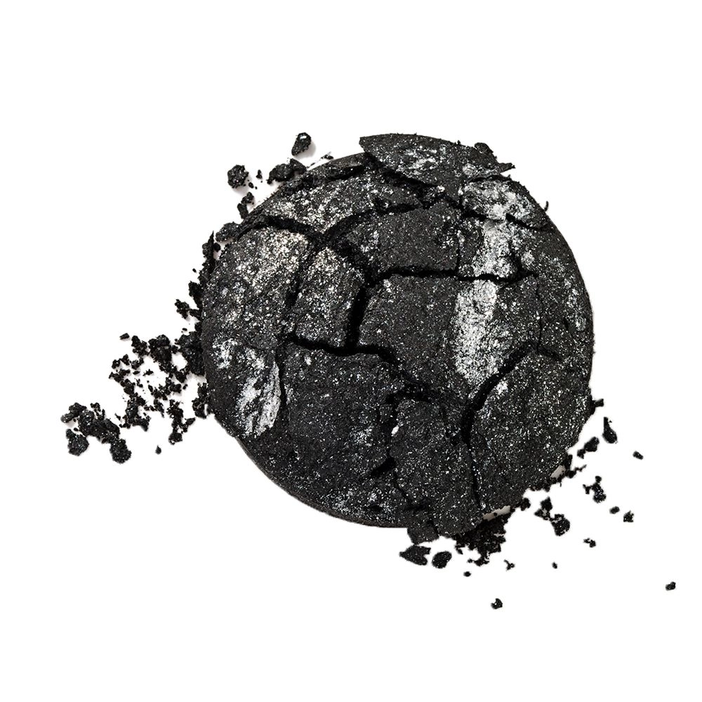 Flormar Запечені тіні для повік Diamonds Baked Eye Shadow D02 Black Glitters, 5 г - фото N2