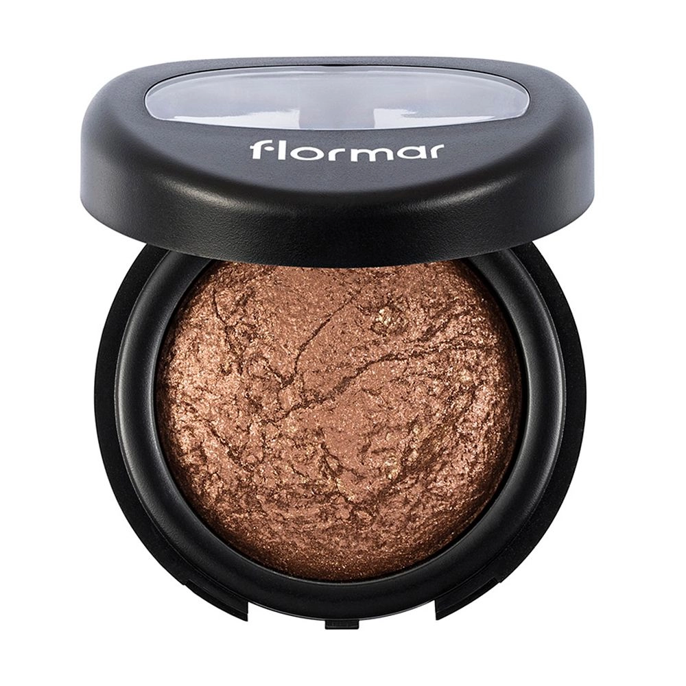 Flormar Запечені тіні для повік Diamonds Baked Eye Shadow D08 Golden Brown, 5 г - фото N2