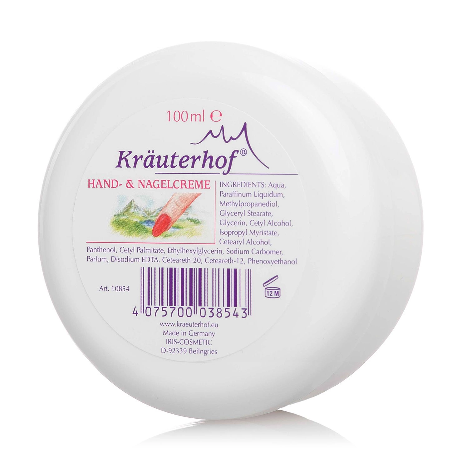 Krauterhof Ежедневный крем для рук и ногтей Hand & Nagelcreme с витаминами, 100 мл - фото N1