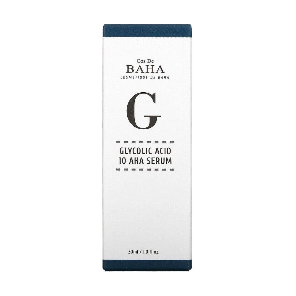 Гліколева сироватка для обличчя - Cos De Baha 10% Glycolic Serum Gel Peel AHA, 30 мл - фото N6