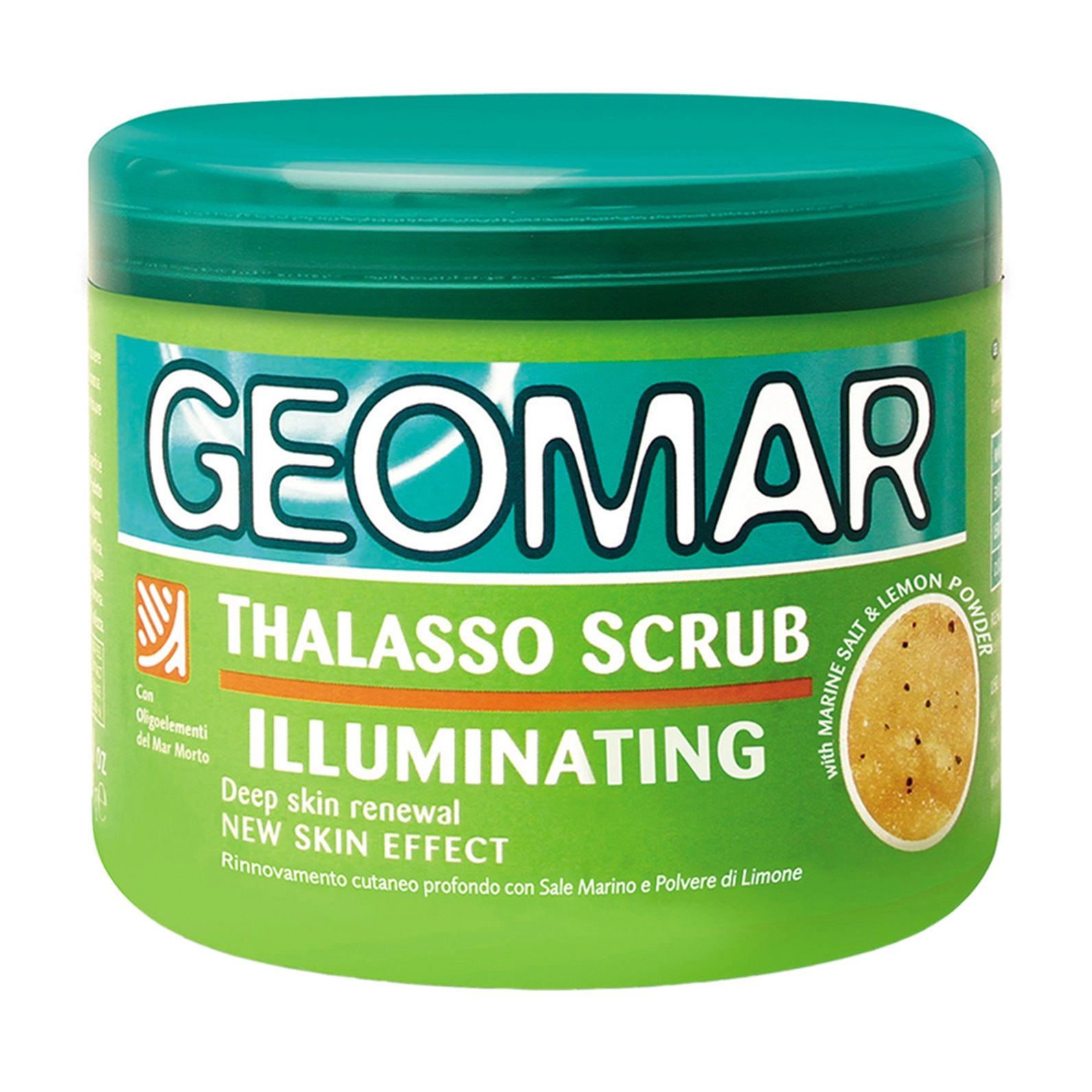 Geomar Скраб для тіла Body Thalasso освітлюючий з Морською сіллю та екстрактом Лимону, 600г - фото N1