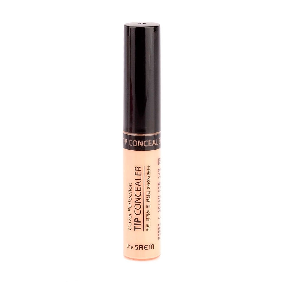 The Saem Рідкий консилер Cover Perfection Tip Concealer 01.Clear Beige, 6.5 г - фото N1