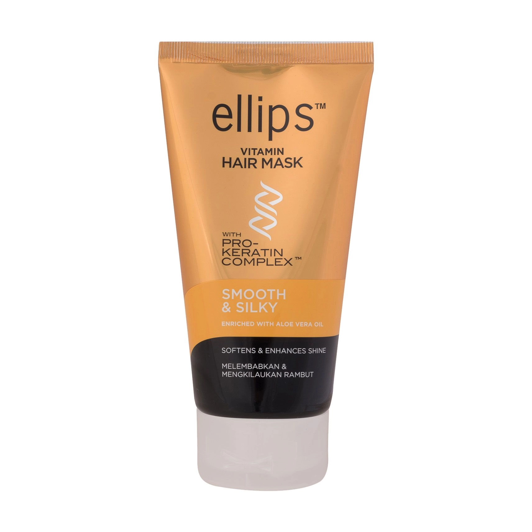 Маска для волос Безупречный шелк с Pro-кератиновым комплексом - Ellips Vitamin Hair Mask Smooth Silky, 120 г - фото N1
