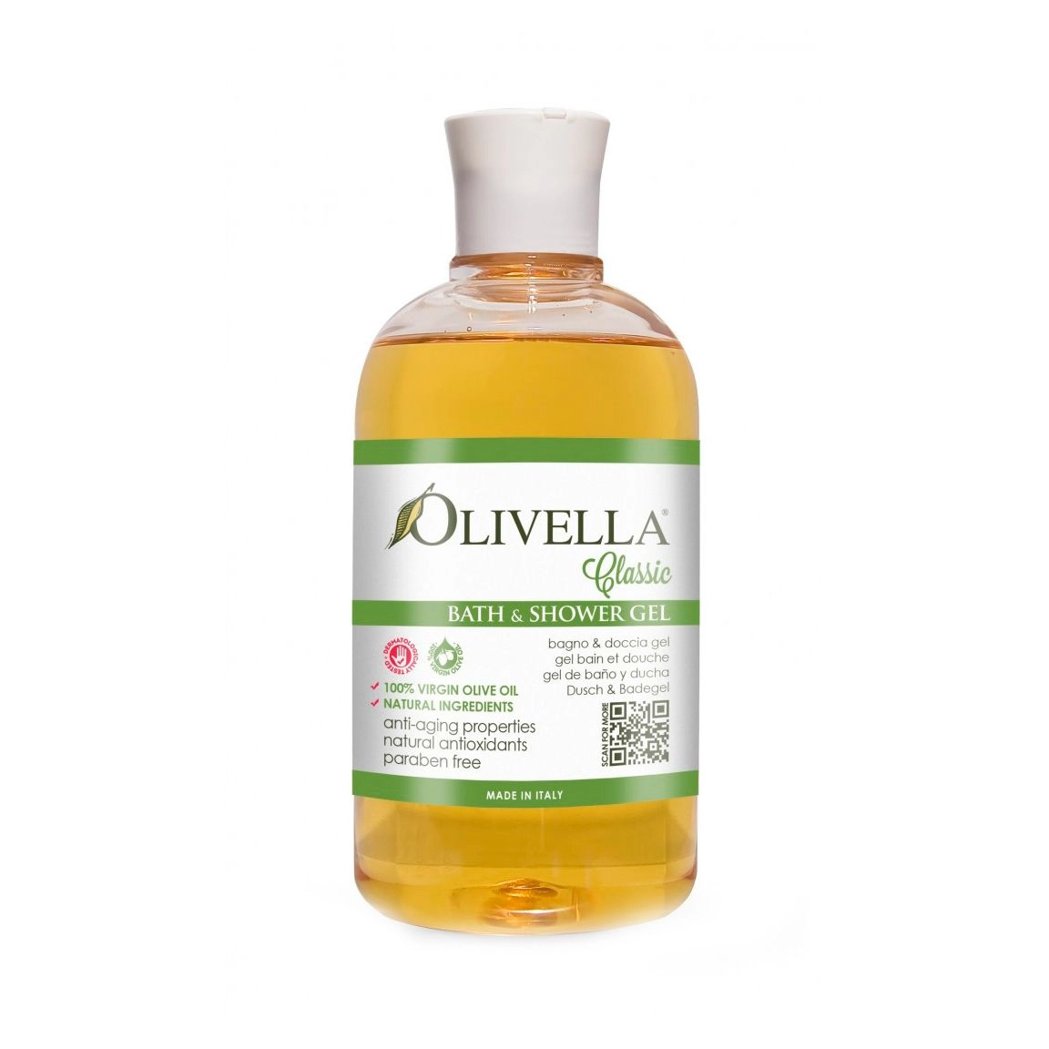 Olivella Гель Для Душу та ванни на основі оливкової олії 500мл - фото N1