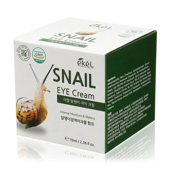 Ekel Зволожувальний крем для шкіри навколо очей Snail Eye Cream з муцином равлики, 70 мл - фото N3