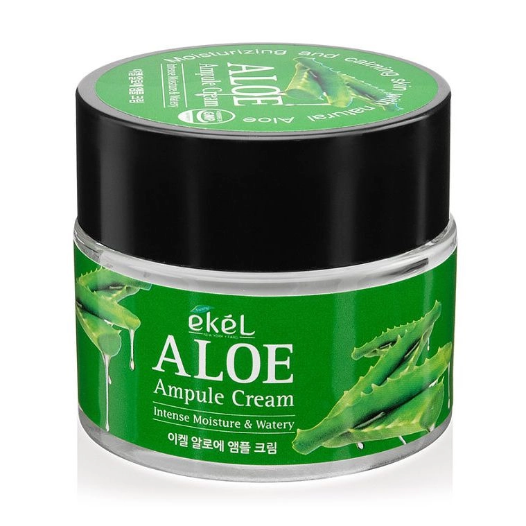Ekel Увлажняющий крем для лица Aloe Ampule с алоэ, 70 мл - фото N2