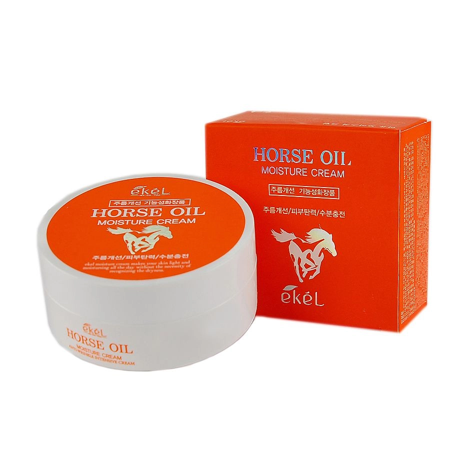 Ekel Крем для обличчя Horse Oil Moisture Cream Зволожувальний, з кінським жиром, 100 г - фото N1