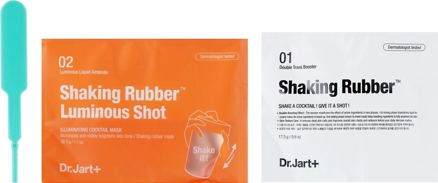 Альгинатная маска коктейль Сияние и Детокс - Dr. Jart Shake & Shot, 50 г - фото N3