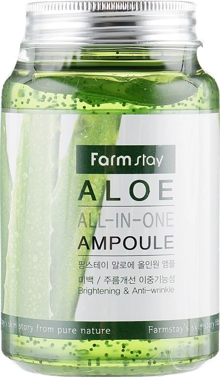 Ампульна сироватка з екстрактом алое - FarmStay Aloe All-In-One Ampoule, 250 мл - фото N2